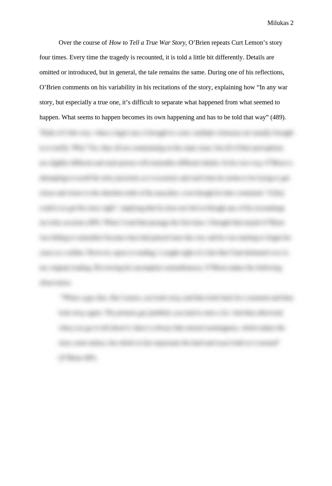 How to Tell a True War Story Analysis Essay Final Draft.docx_dpxjhjbmigu_page2