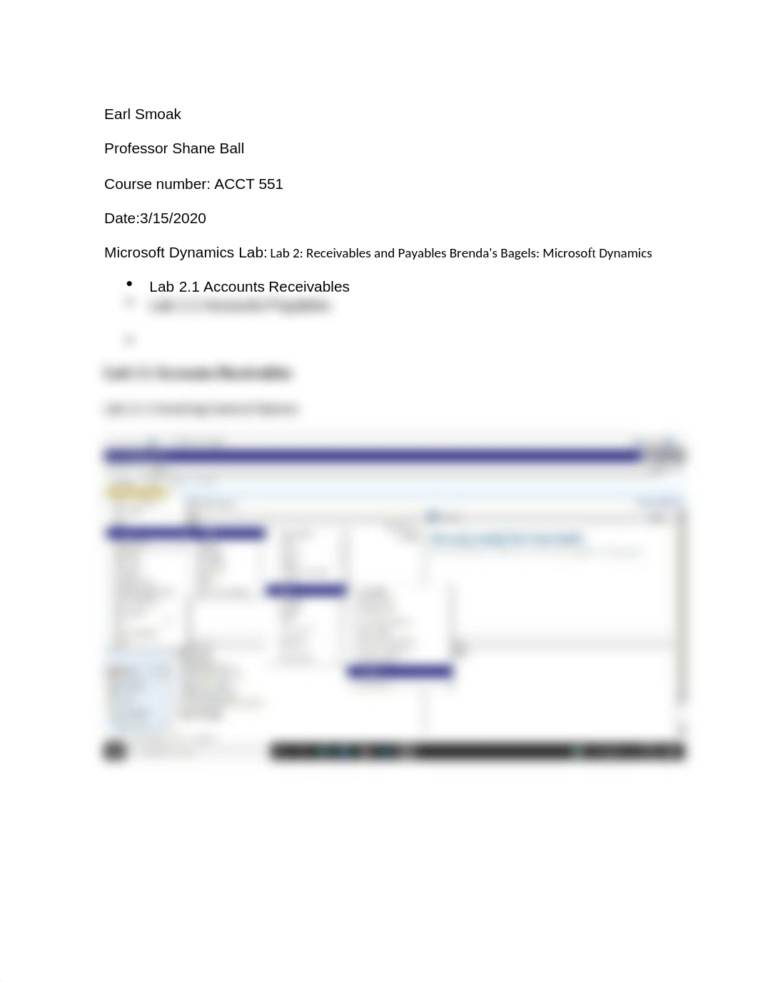 Microsoft Dynamics Lab Lab 2 Receivables and Payables Brendas Bagels Microsoft Dynamics.docx_dpxji52x86x_page1