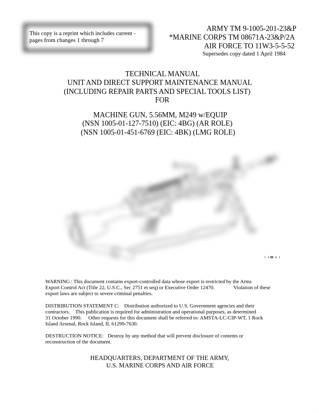 TM 9-1005-201-23&P Machine Gun, 5.56MM, M249w Chg 7.pdf_dpxs156vlte_page1