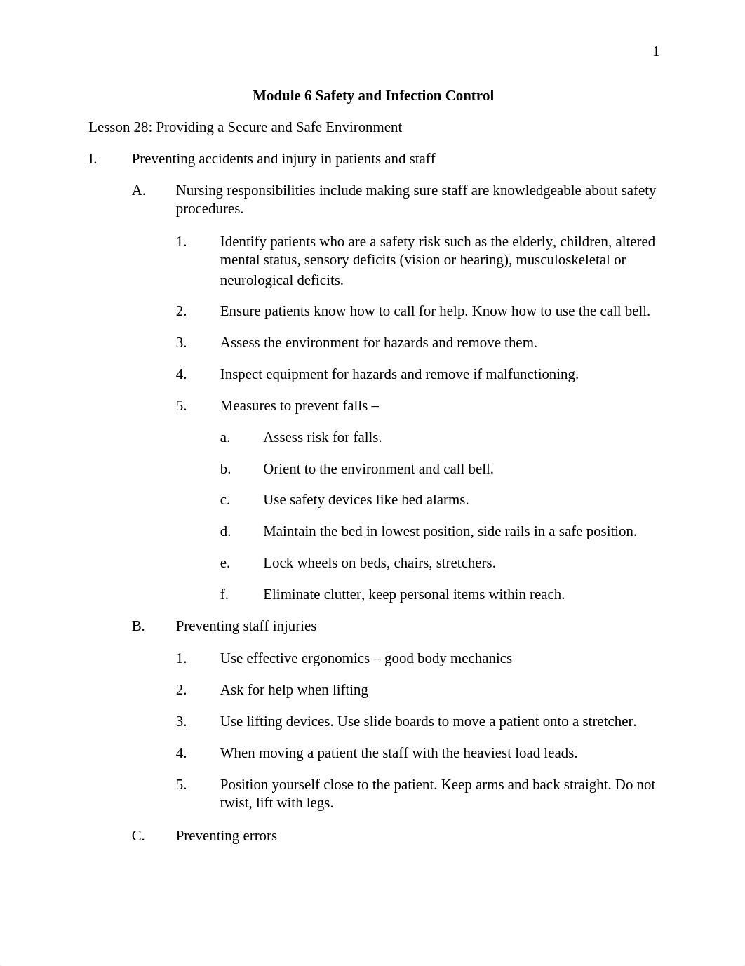 Module 6 notes from saunders and HESI_dpxz99v2fcs_page1