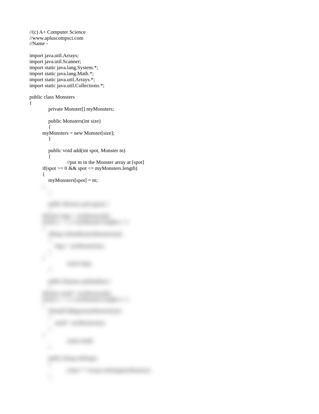APLUSCOMPSCI - MONSTERS.JAVA.pdf_dpy3md2grnl_page1