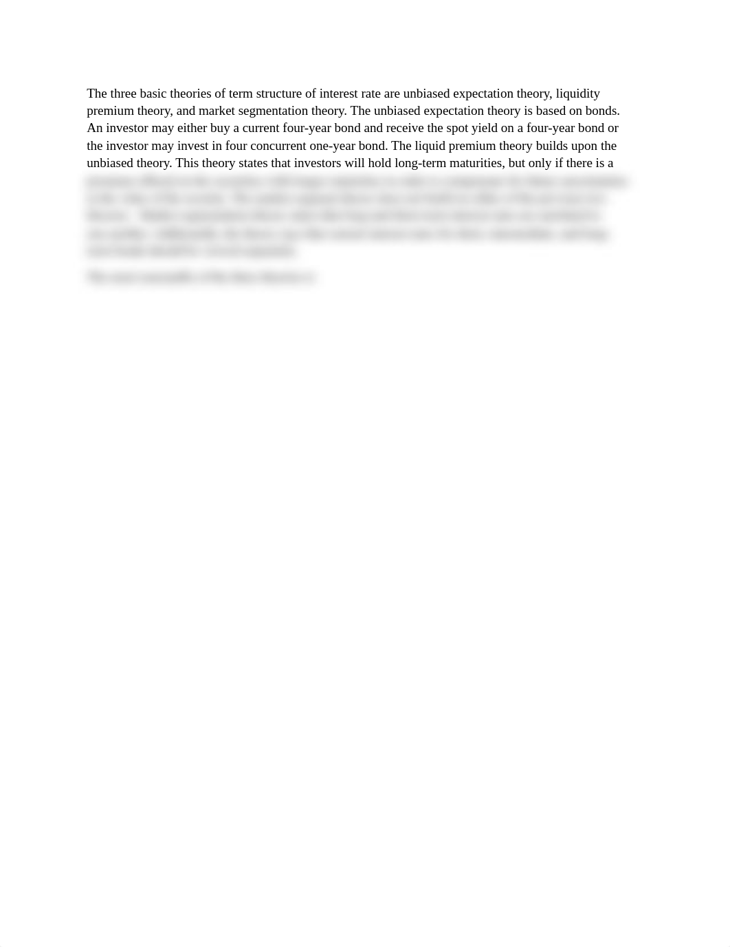 The three basic theories of term structure of interest rate are expectation theory.docx_dpyejec21a9_page1