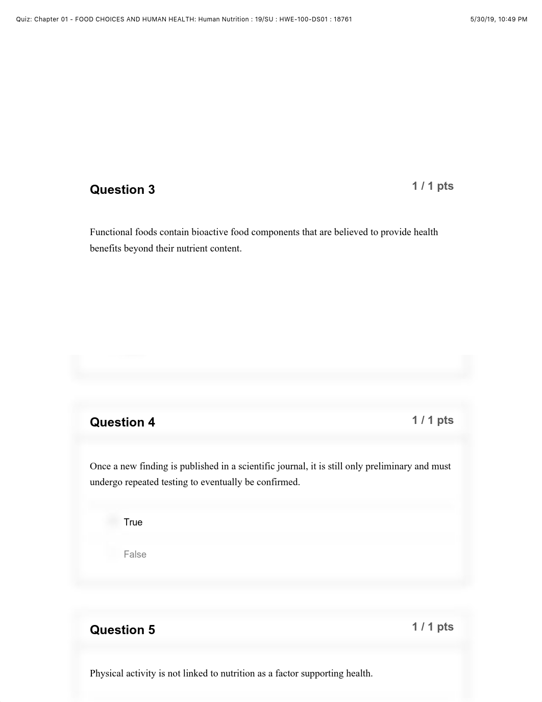 Quiz: Chapter 01 - FOOD CHOICES AND HUMAN HEALTH: Human Nutrition : 19:SU : HWE-100-DS01 : 18761.pdf_dpyhdl32cpl_page2