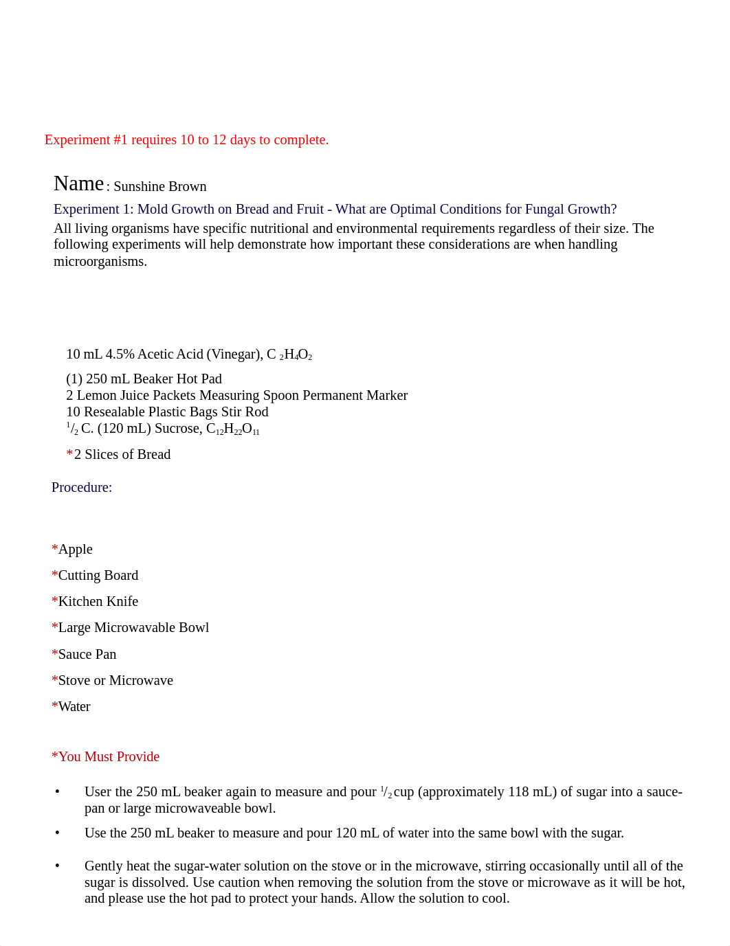 Biology 181, Sunshine Brown, Lab Exercise #3B Data Sheet.pdf_dpyrviz8ygm_page1