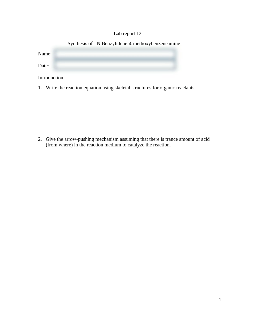 12. FA19_Imine Lab Report Sheet (Fillable PDF).pdf_dpyzhthzawg_page1