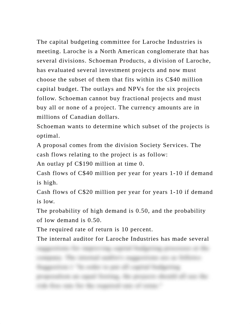 The capital budgeting committee for Laroche Industries is meeting. L.docx_dpz2twfm0eb_page2