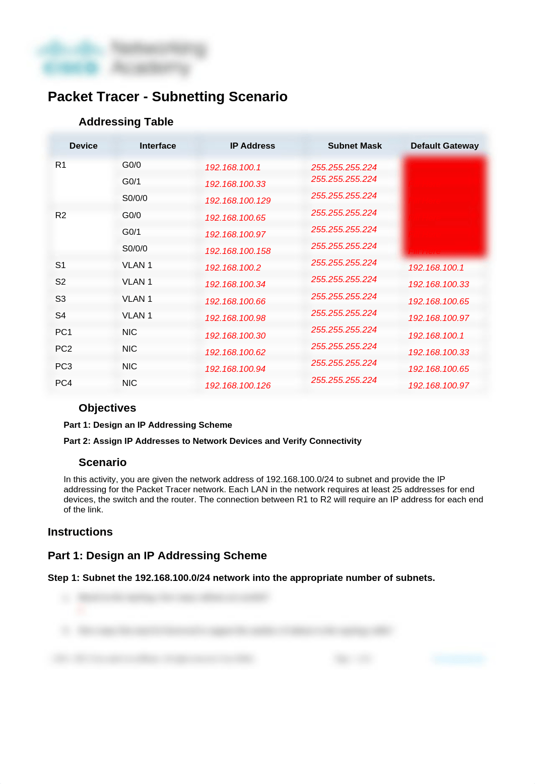 11.7.5 Packet Tracer - Subnetting Scenario.docx_dpz40ew6dq5_page1