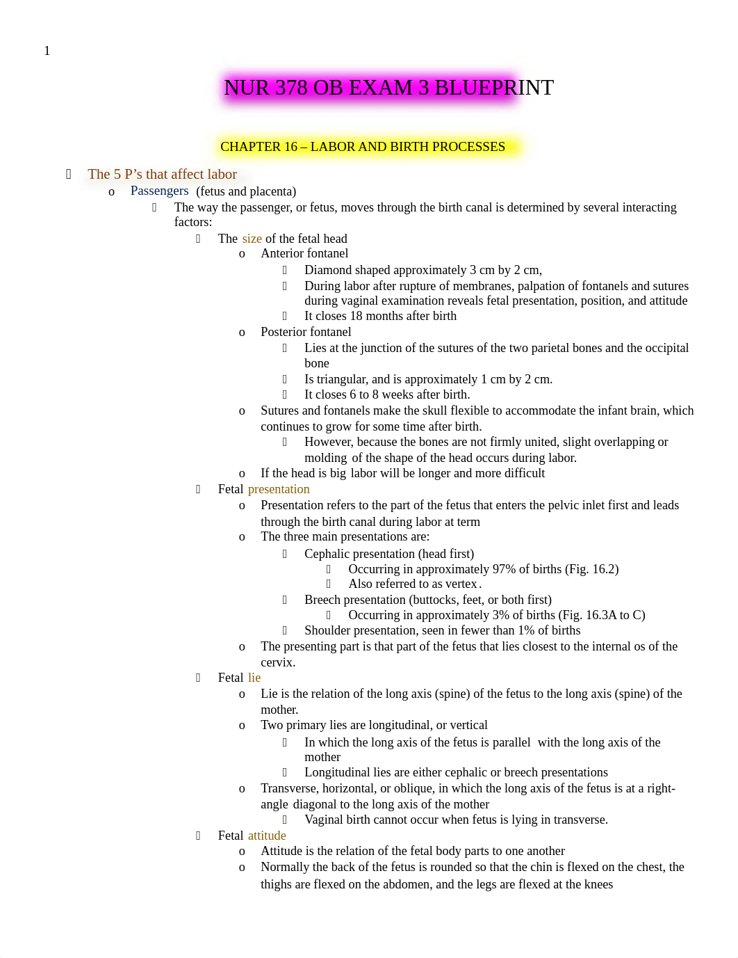 NUR 378 OB EXAM 3 BLUEPRINT.docx_dpz841ompbo_page1