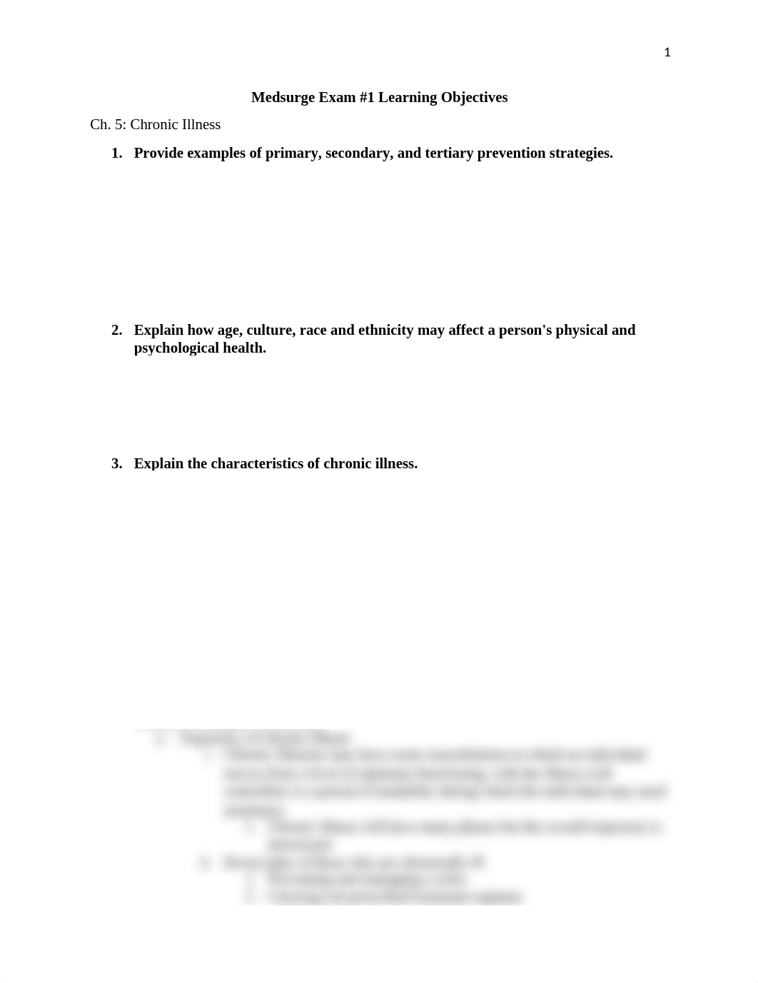 Medsurge Exam 1 learning objectives.docx_dpzh7fq6k61_page1