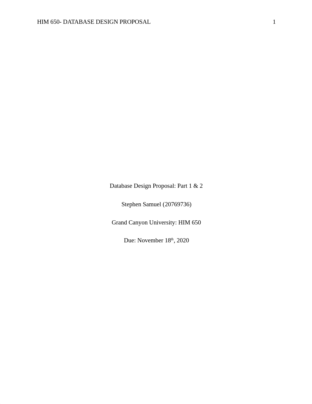 Stephen Samuel- HIM650.Database Design Proposal.docx_dpzhdtixlhz_page1