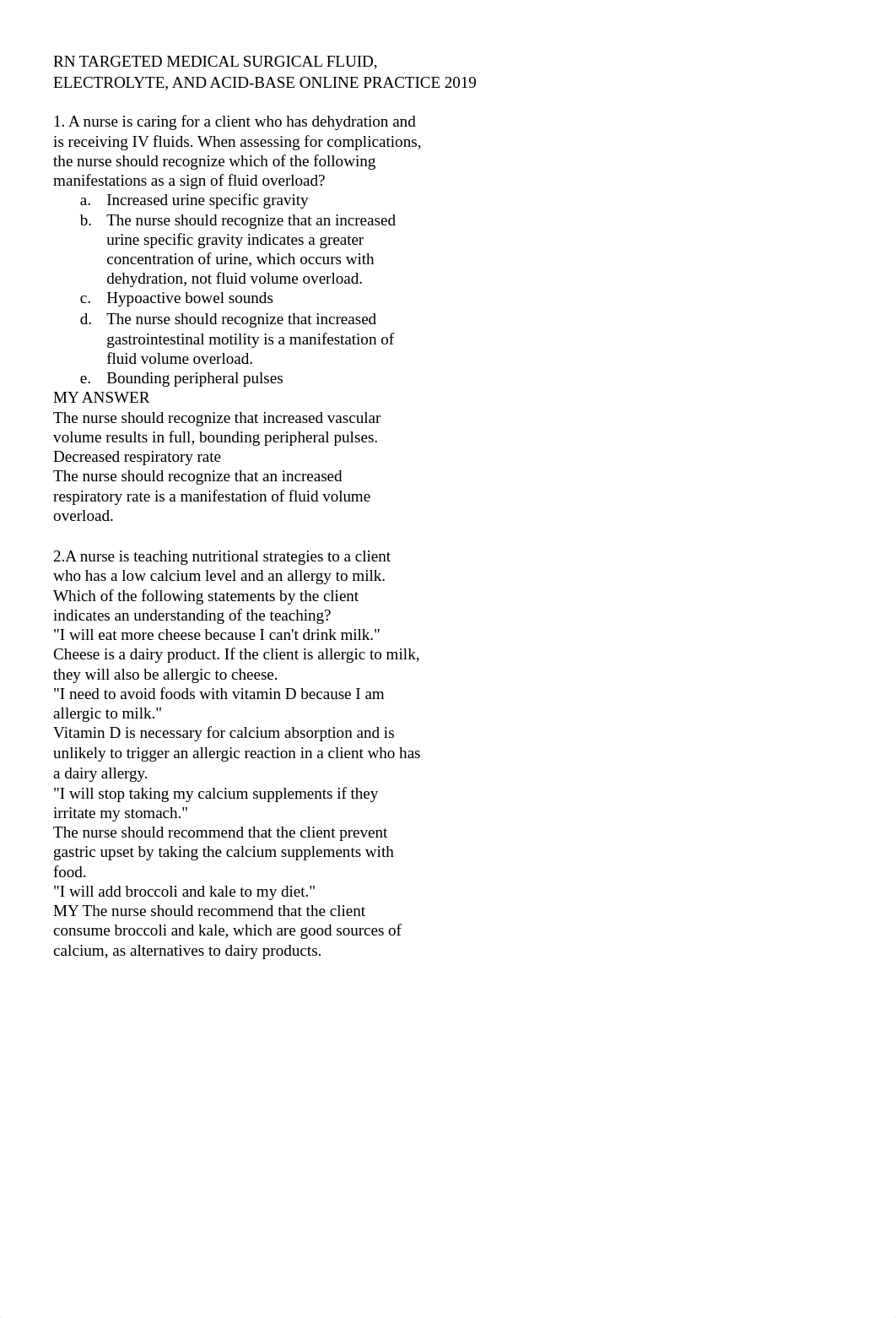 RN Targeted medical surgical fluid, electrolyte, and acid-base online practice 2019.docx_dpzkbmqtk5v_page1