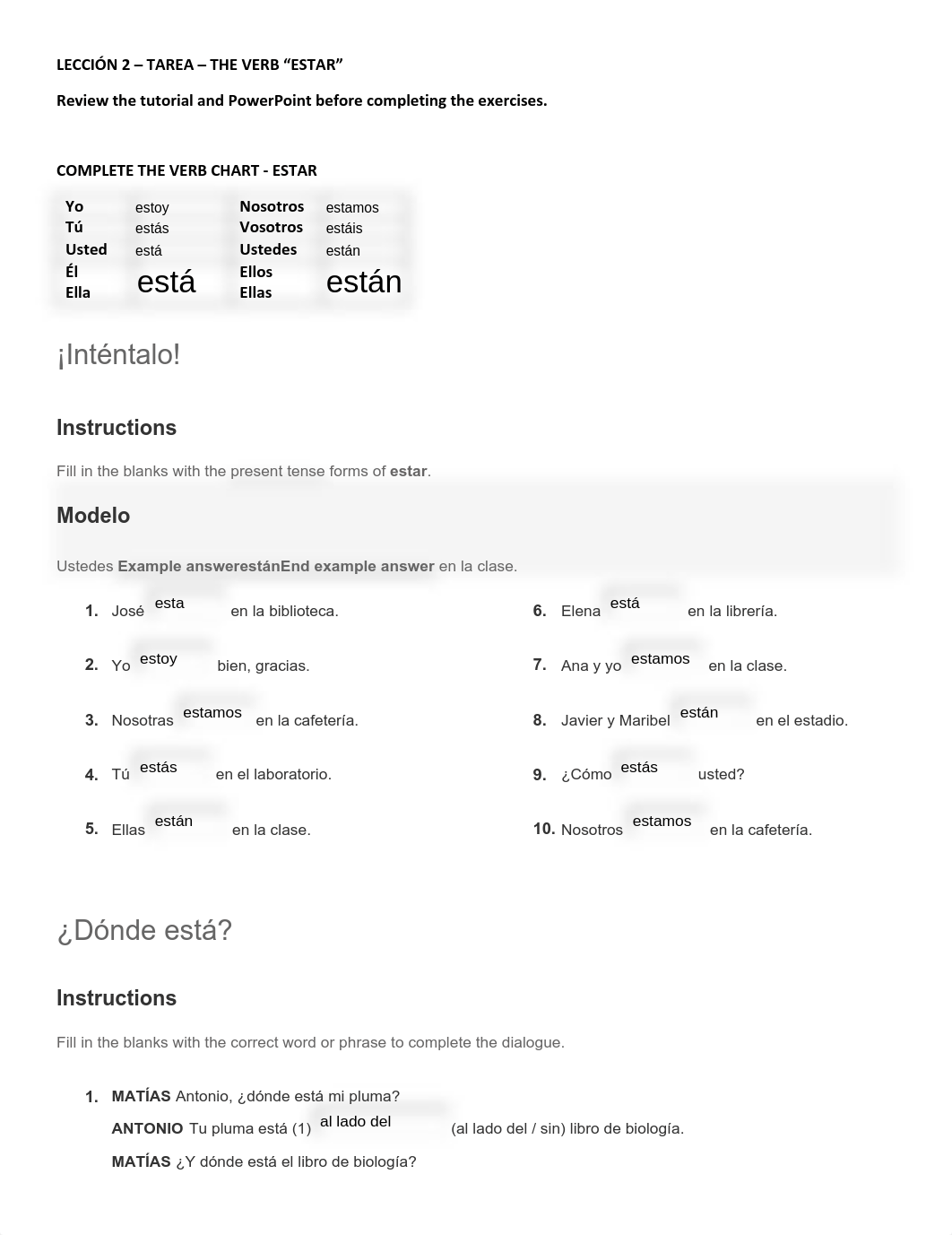 Leccion 2 - Tarea - Estar - Fillable Completed.pdf_dpzq801ef6b_page1