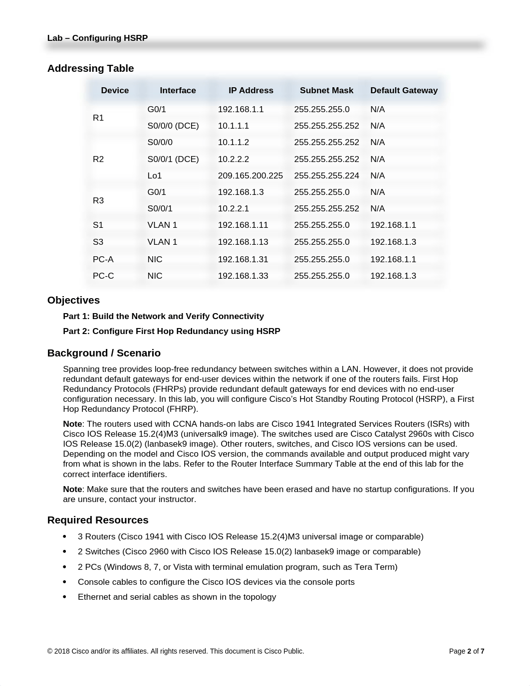 4.3.3.4 Lab - Configure HSRP.docx_dpzso5h1c3o_page2