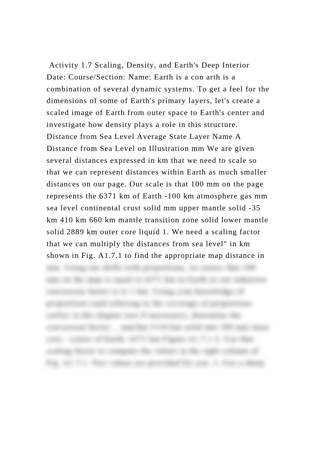 Activity 1.7 Scaling, Density, and Earths Deep Interior Date Co.docx_dpzwz5e7kau_page2