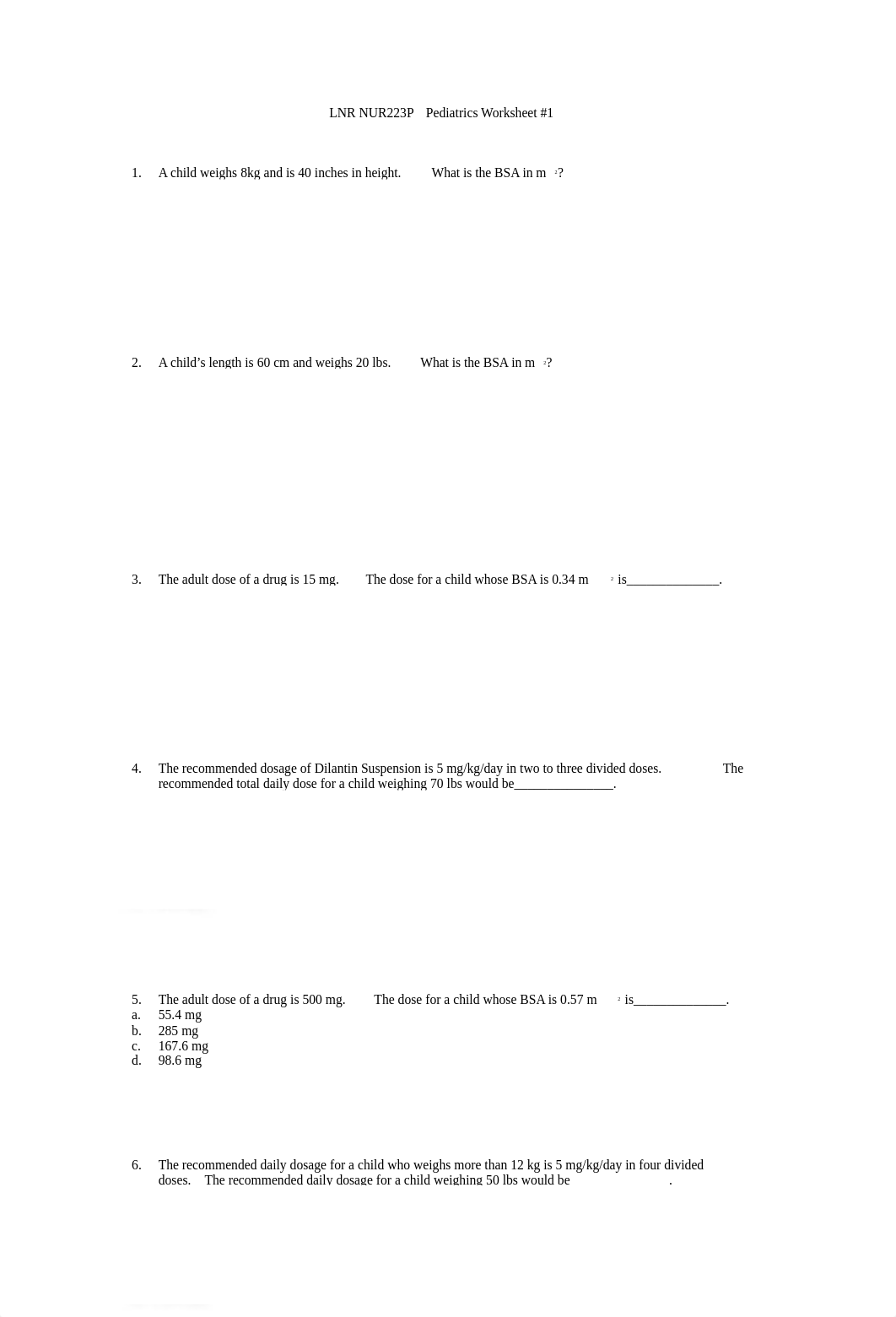 Massmann Pediatrics Worksheet #1.docx_dq03l1kizbf_page1