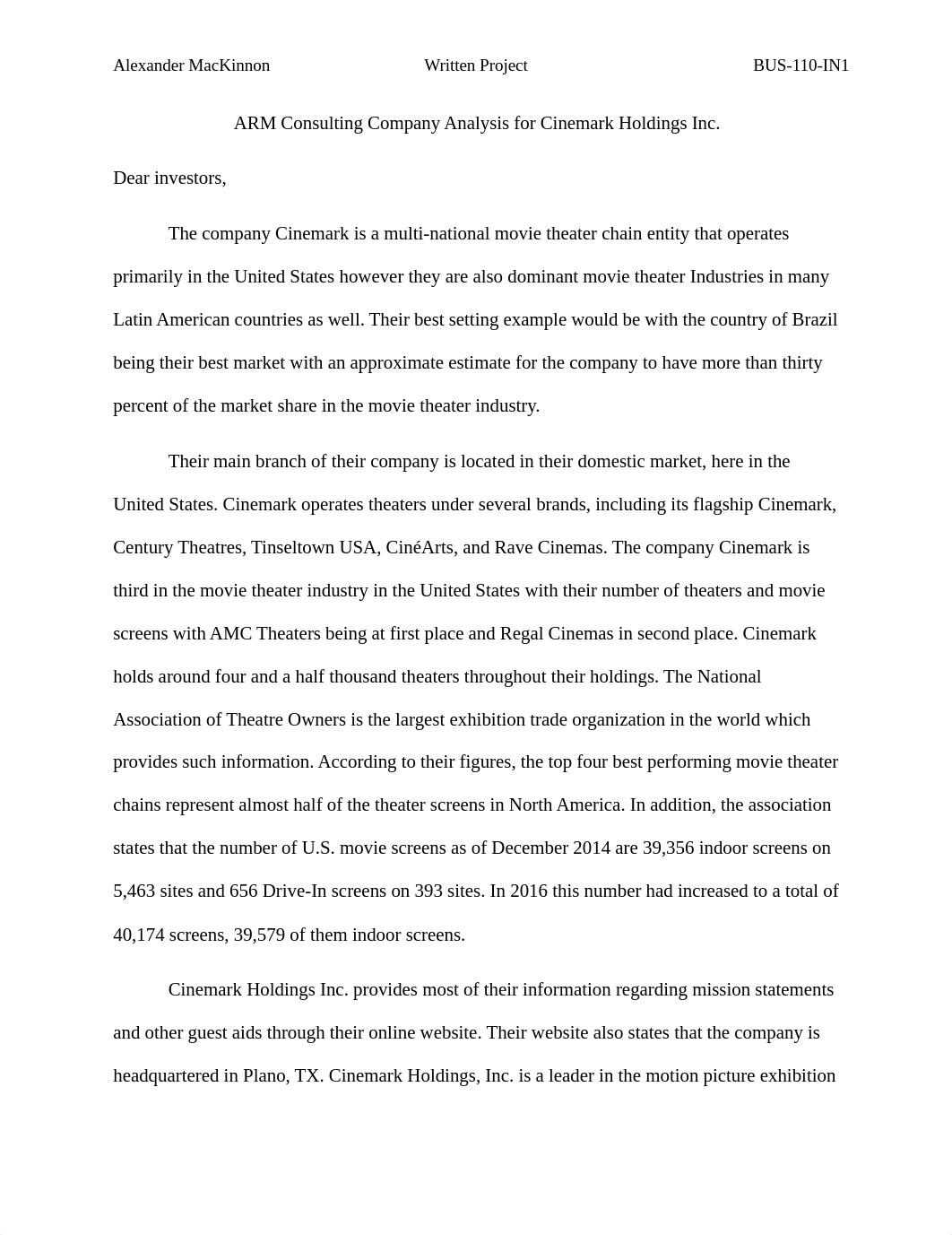 ARM Consulting Company Analysis for Cinemark Holdings Inc.docx_dq0wur3xg7i_page1