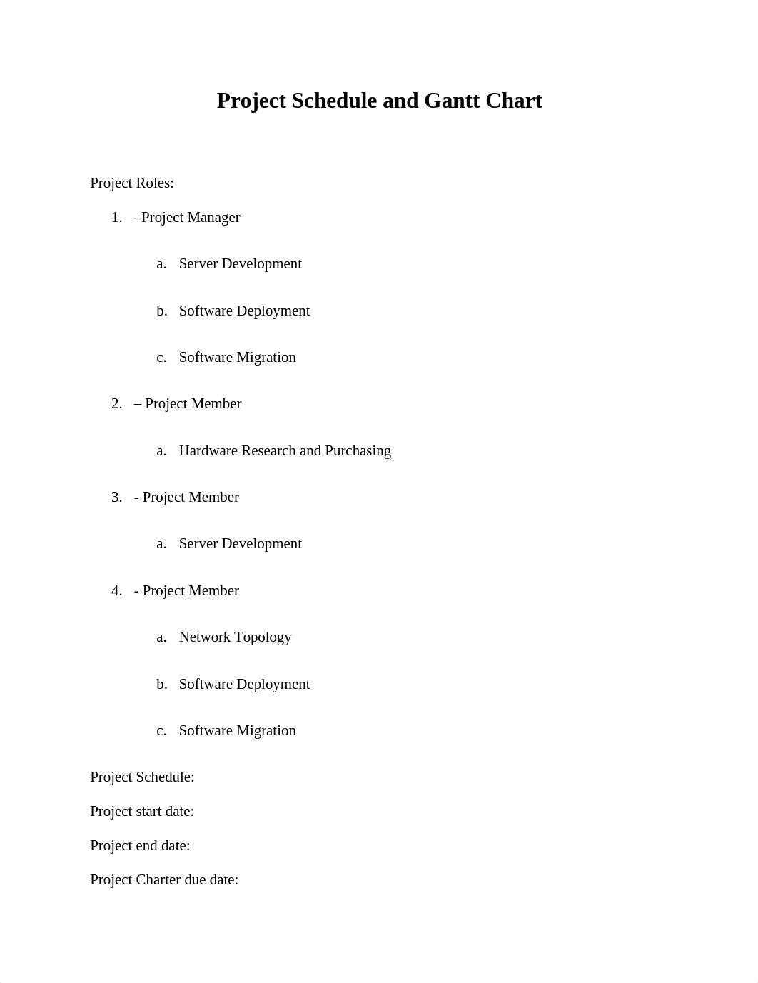 Project Schedule and Gantt Chart_dq10i60sl10_page1