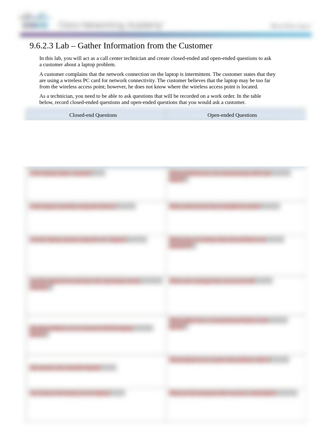 9.6.2.3 Lab - Gather Information from the Customer.docx_dq13ilmsdy2_page1