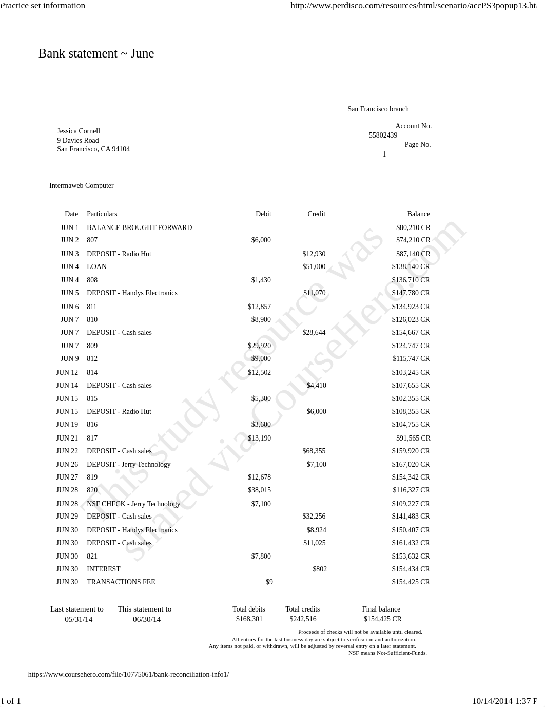 bank reconciliation info1_dq18316ihfb_page1