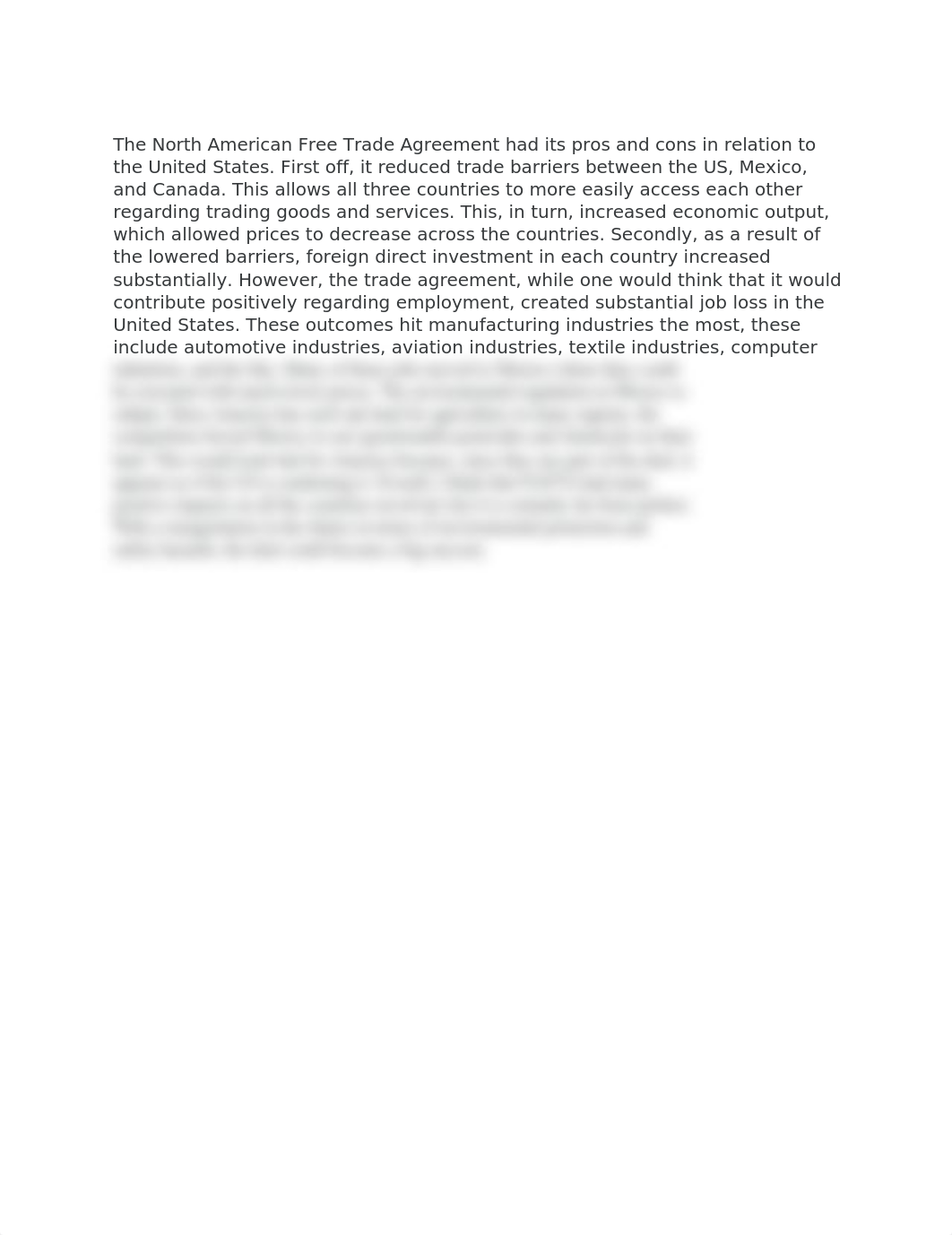 The North American Free Trade Agreement had its pros and cons in relation to the United States.docx_dq1qzk1kzen_page1