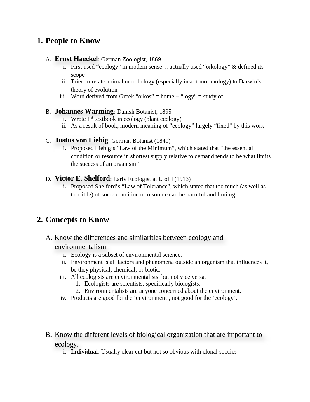 Ecology and Evolution Exam 1 Study Guide.docx_dq1xwyh5rdz_page1