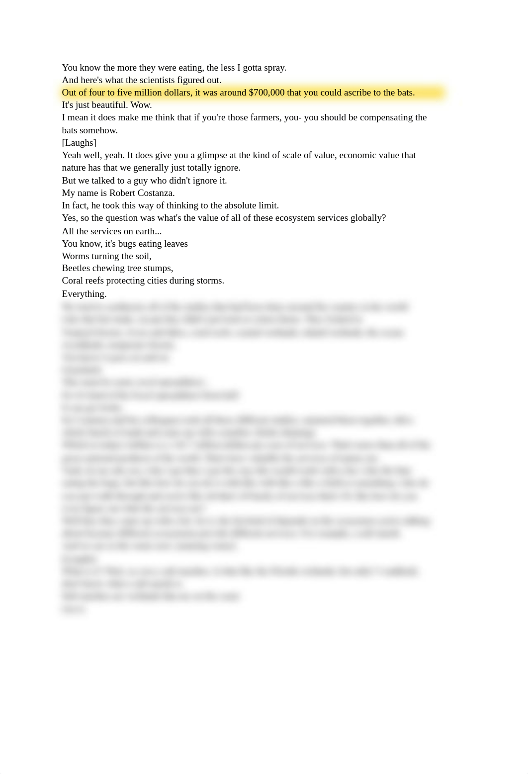 Transcript - Week 1 - Radiolab_ How do you put a price tag on nature.pdf_dq2f9vev2ml_page2