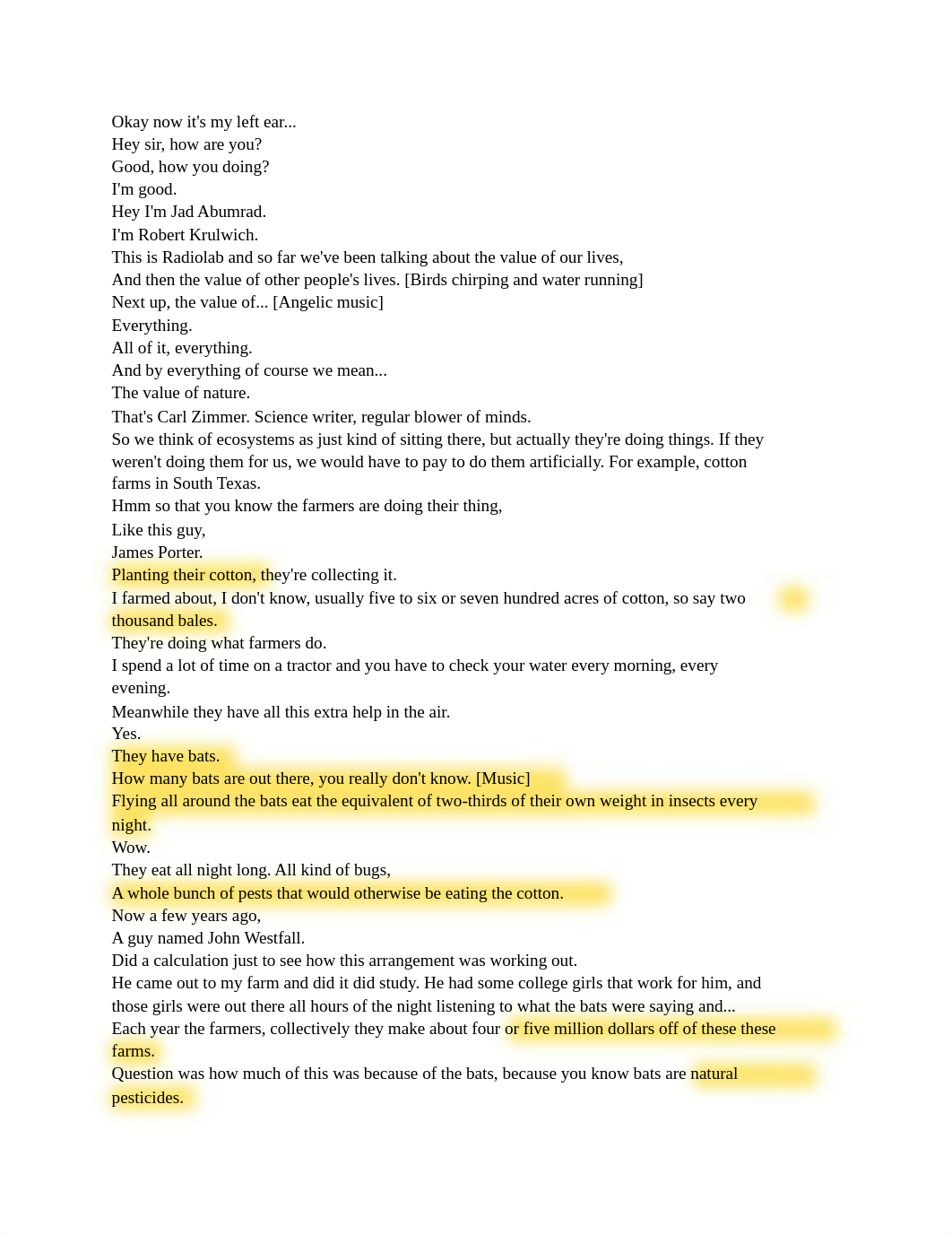 Transcript - Week 1 - Radiolab_ How do you put a price tag on nature.pdf_dq2f9vev2ml_page1