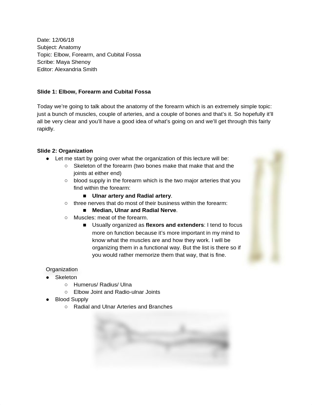 2018-2019 Anat Lecture 5- Elbow, Forearm, and Cubital Fossa.docx_dq2kkkasg7r_page1