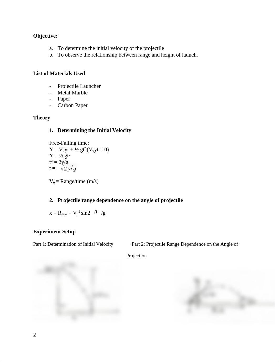 Lab Report 4 Experiment 5 (Projectile motion).docx_dq2n9onpnul_page2