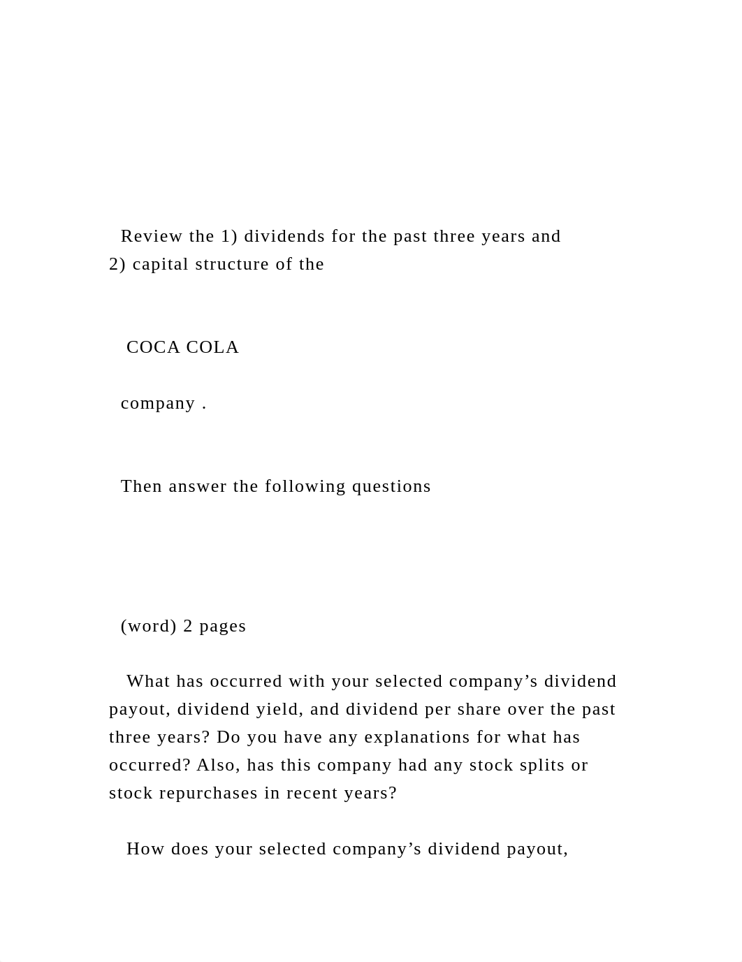 Review the 1) dividends for the past three years and 2) cap.docx_dq2wf71xt8d_page2