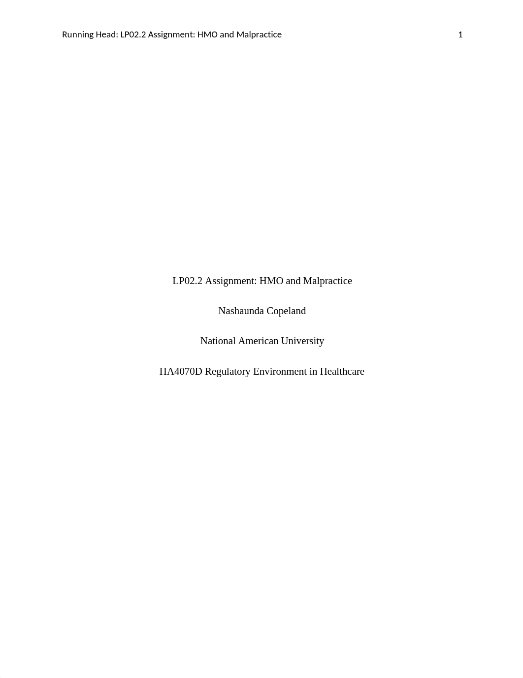 HMO and Malpractice.docx_dq31lhjdlnt_page1