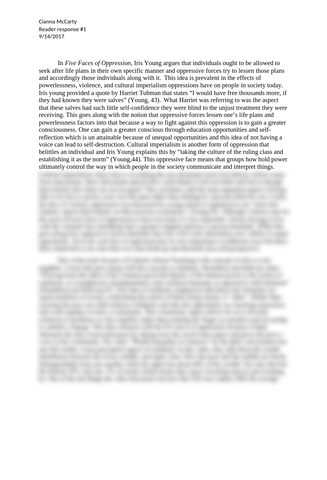 Five Faces of Oppression paper.docx_dq3hozrwznj_page1