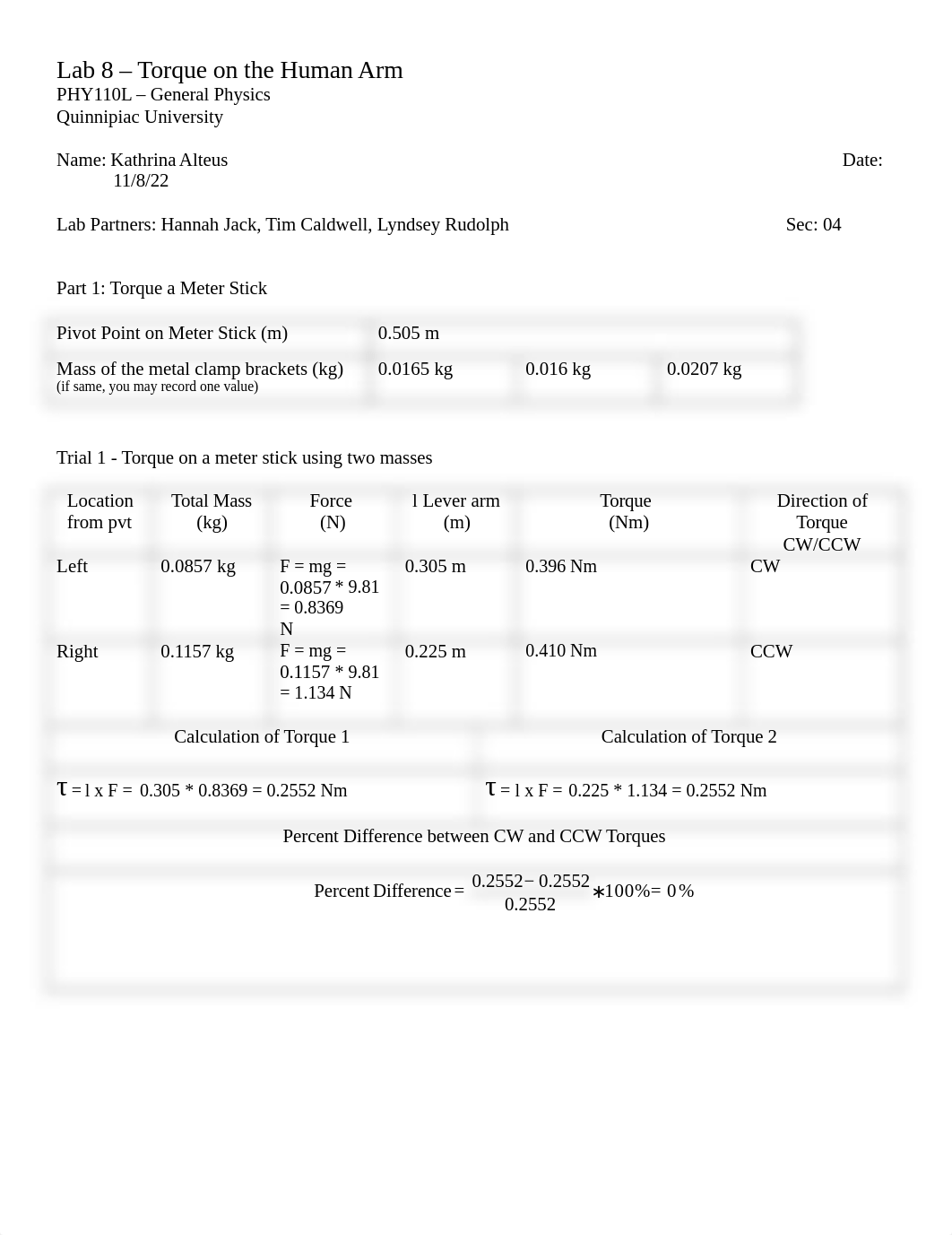 Phy110L - Lab 8 - Torque and the Human Arm Lab Data Sheet.docx_dq3mowkidaq_page1