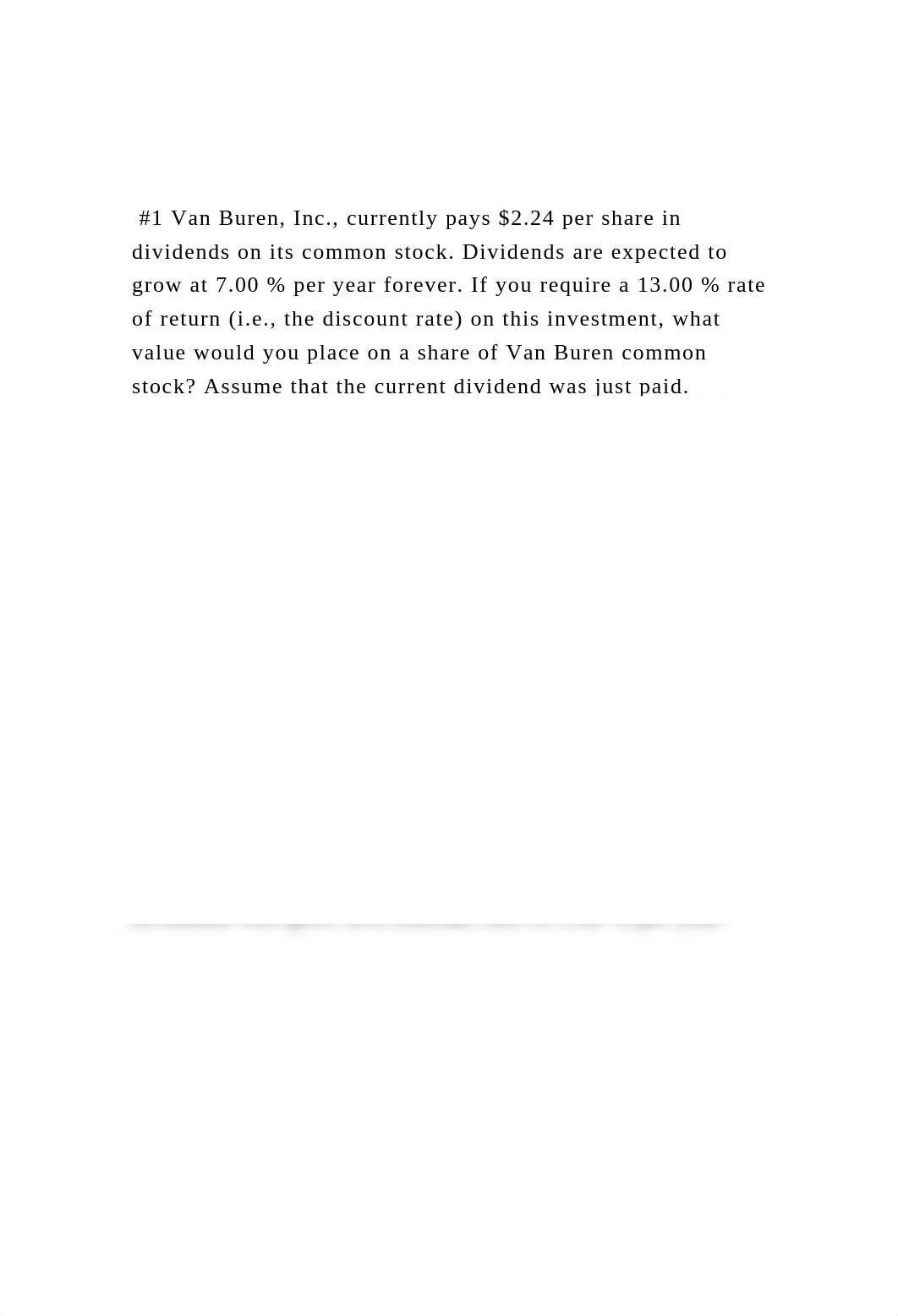 #1 Van Buren, Inc., currently pays $2.24 per share in dividends.docx_dq3qkxwgfci_page2