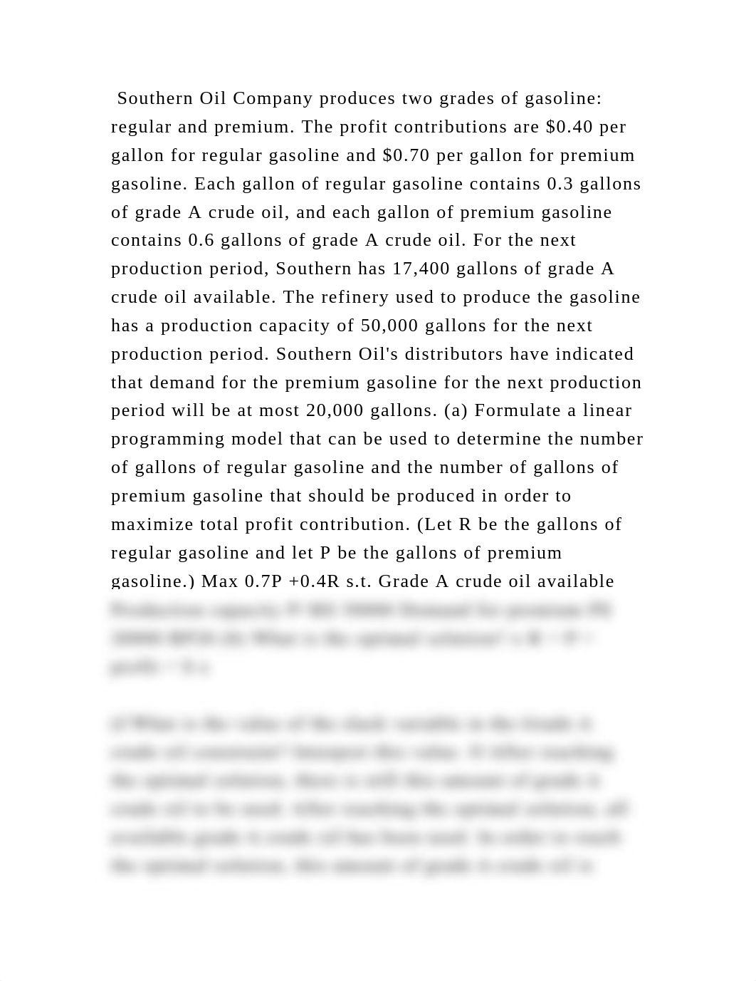 Southern Oil Company produces two grades of gasoline regular and pre.docx_dq3tw3dewjc_page2