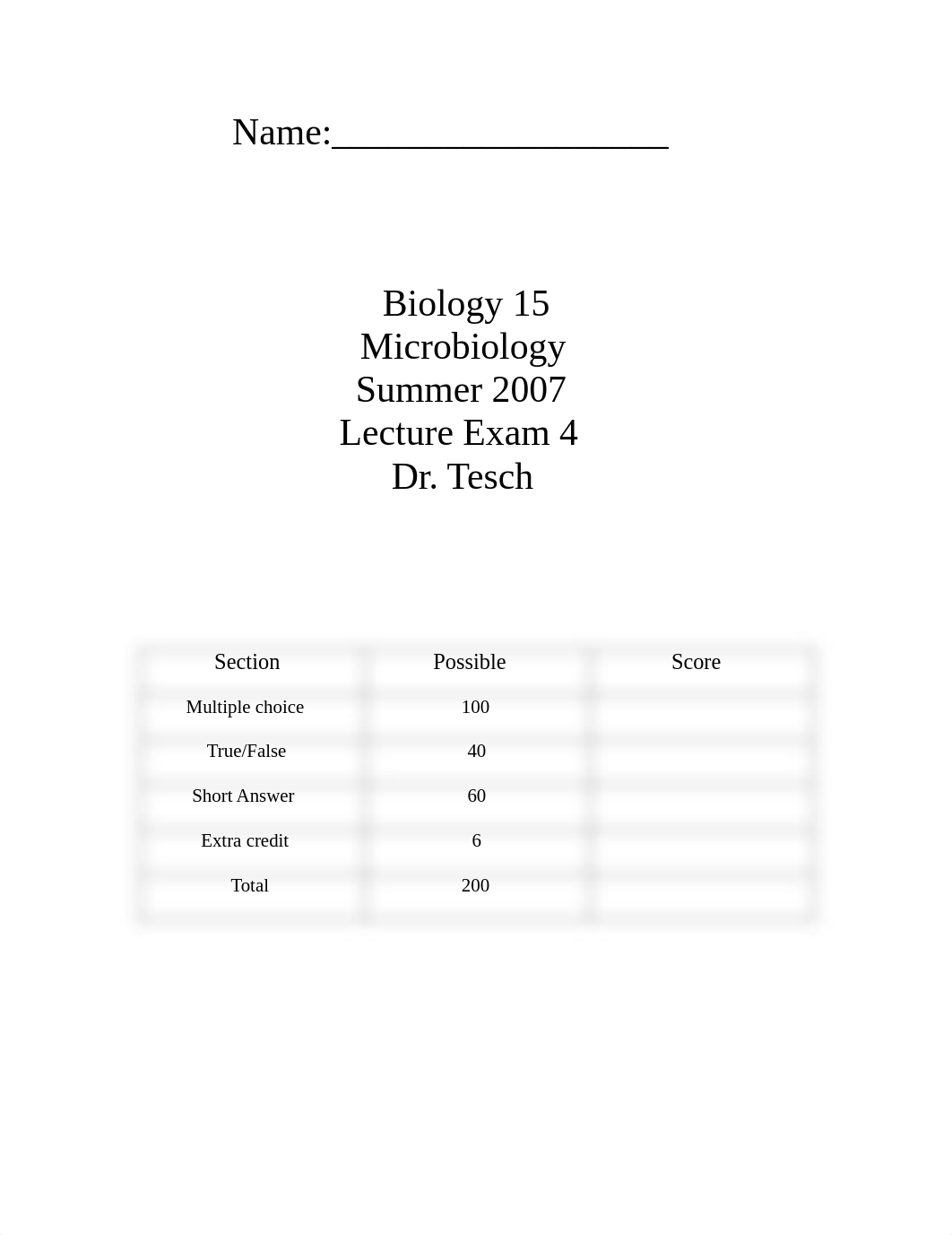 Lecture Exam #4 Biology 15 2007 Summer.pdf_dq45uyeo45u_page1