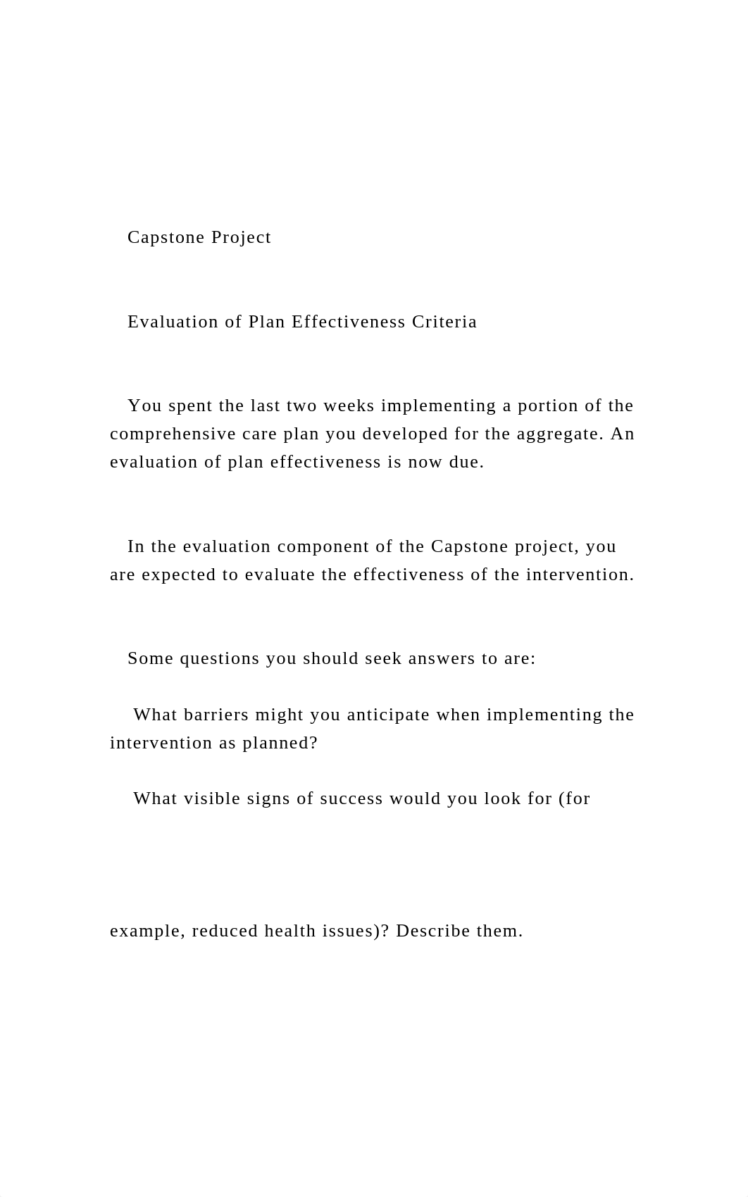 Capstone Project     Evaluation of Plan Effectiveness .docx_dq49wgqaz19_page2