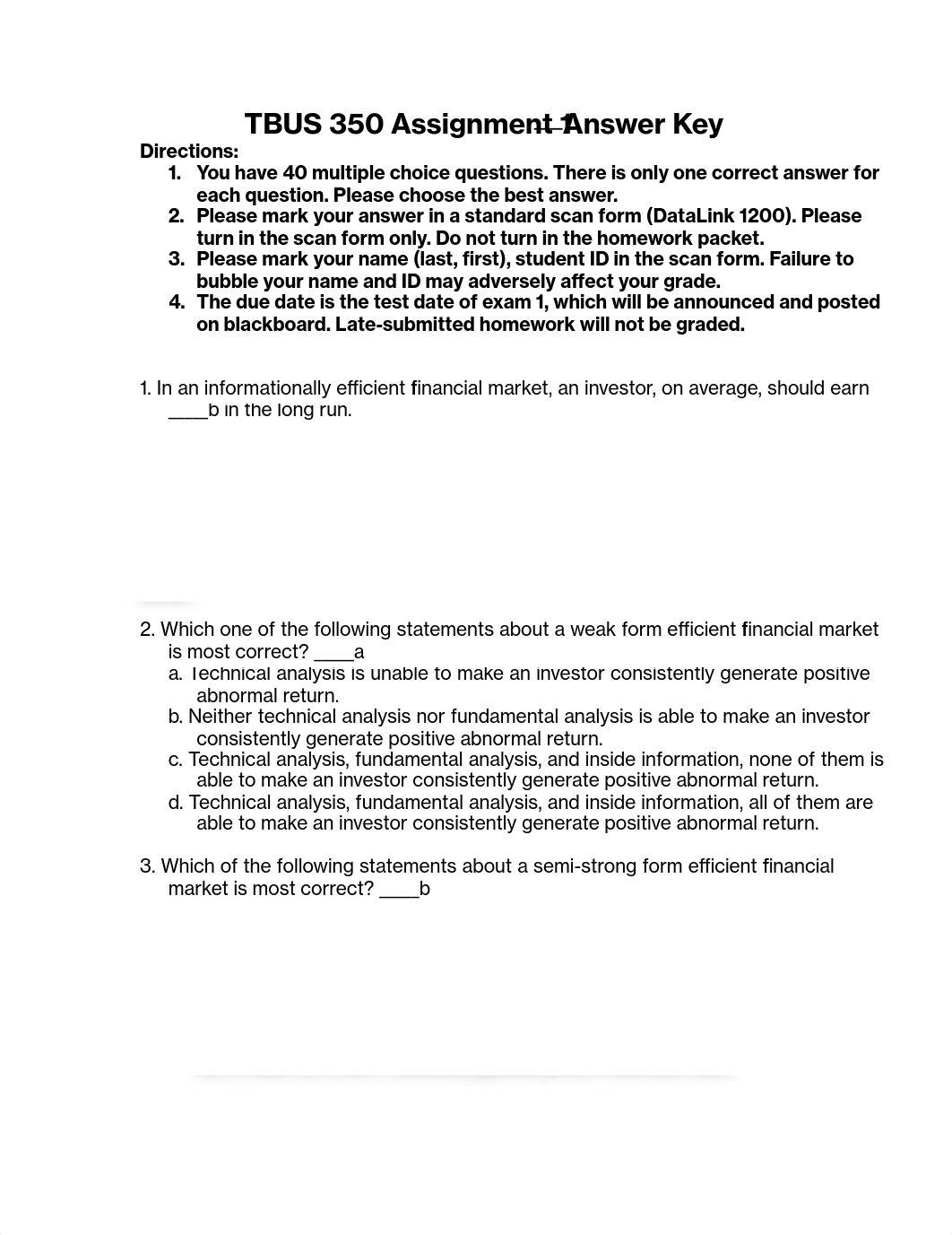 TBUS 350 HW 1 with answers (1).pdf_dq4o7scffxr_page1