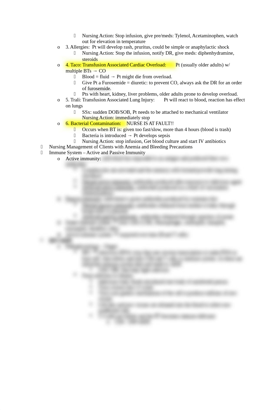 MEDSURG2 test 1 study guide -HIV:AIDS, SLE, RA, OA, blood transfusion.docx_dq563n94ict_page2