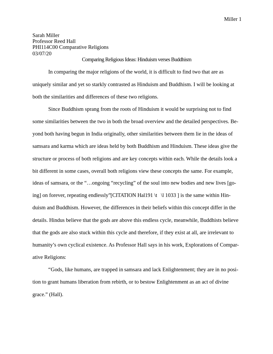 Comparing Religious Ideas- Hinduism verses Buddhism.docx_dq5emkawmv7_page1