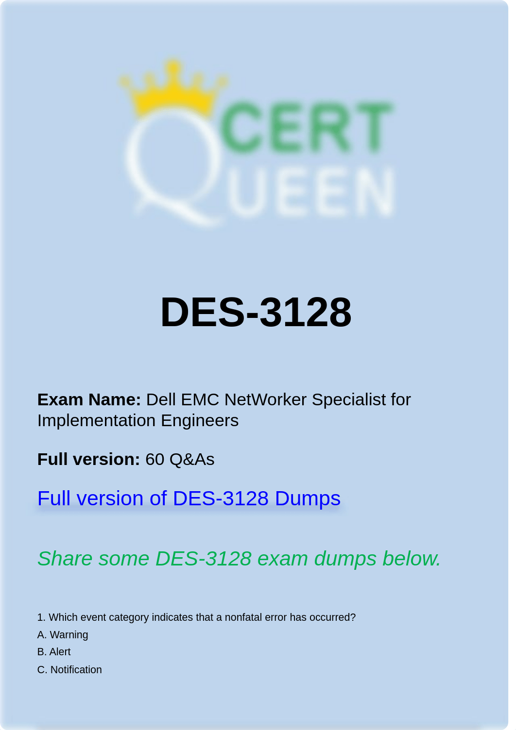 DELL EMC DES-3128 Exam Dumps Questions.pdf_dq5mbjz7iav_page1