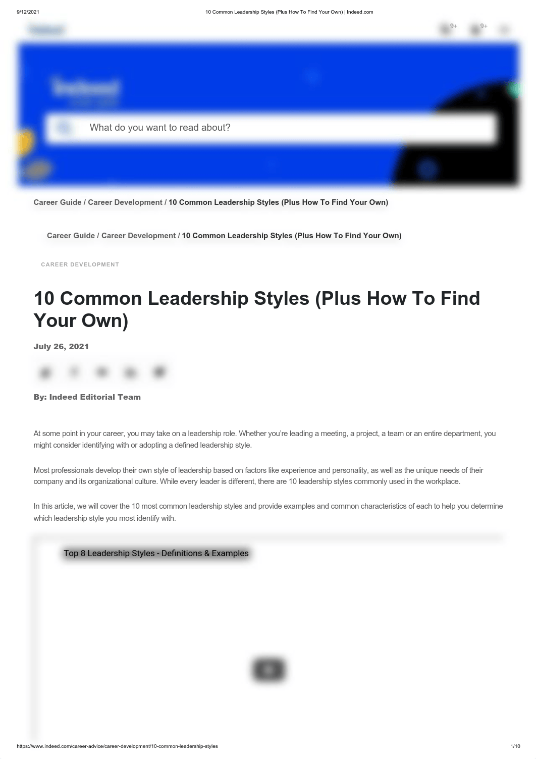 10 Common Leadership Styles (Plus How To Find Your Own) _ Indeed.com.pdf_dq5rq0tly5t_page1