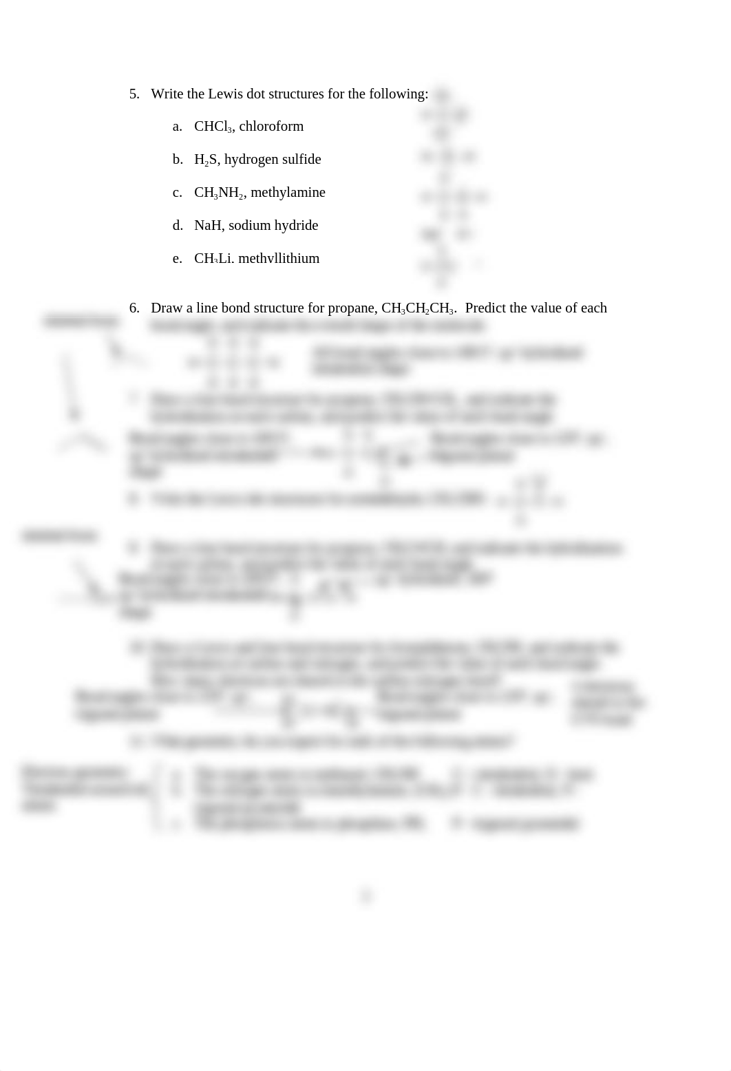 Organic Chemistry I Structure and Bonding Problem Set Answer Key (1)_dq5y44v4oep_page2