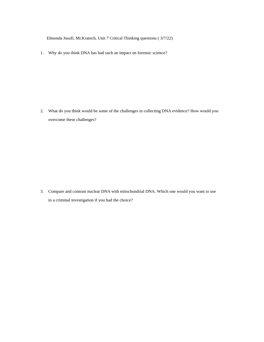 Unit 7 Critical Thinking questions ( forensic Science).pdf_dq5zndh2fku_page1