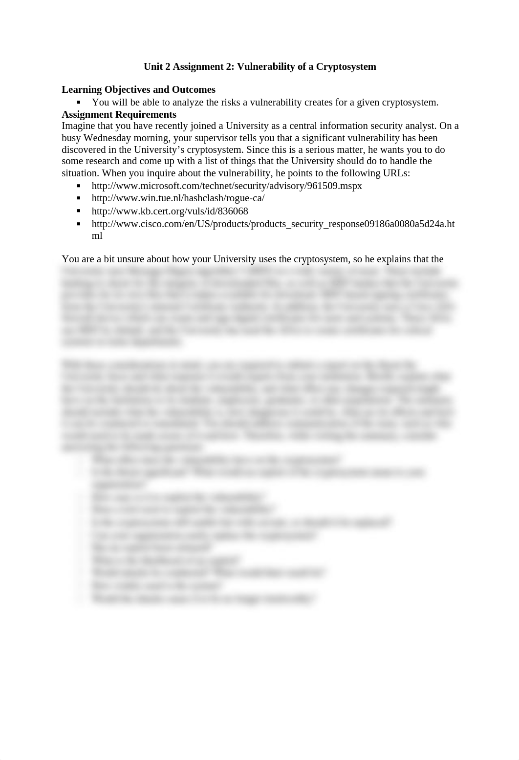 Unit 2 Assignment 2 Vulnerability of a Cryptosystem_dq6935j4a8g_page1