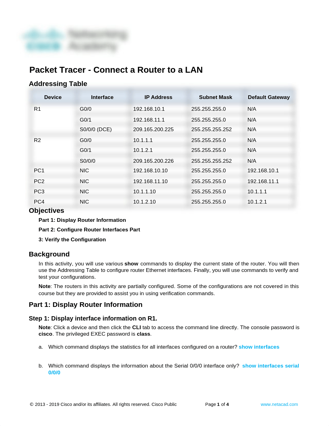 10.3.4 Packet Tracer - Connect a Router to a LAN.docx_dq6hn52r4m8_page1