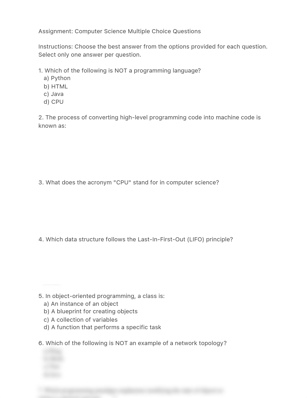 Assignment: Computer Science Multiple Choice Questions.pdf_dq6km48p23w_page1