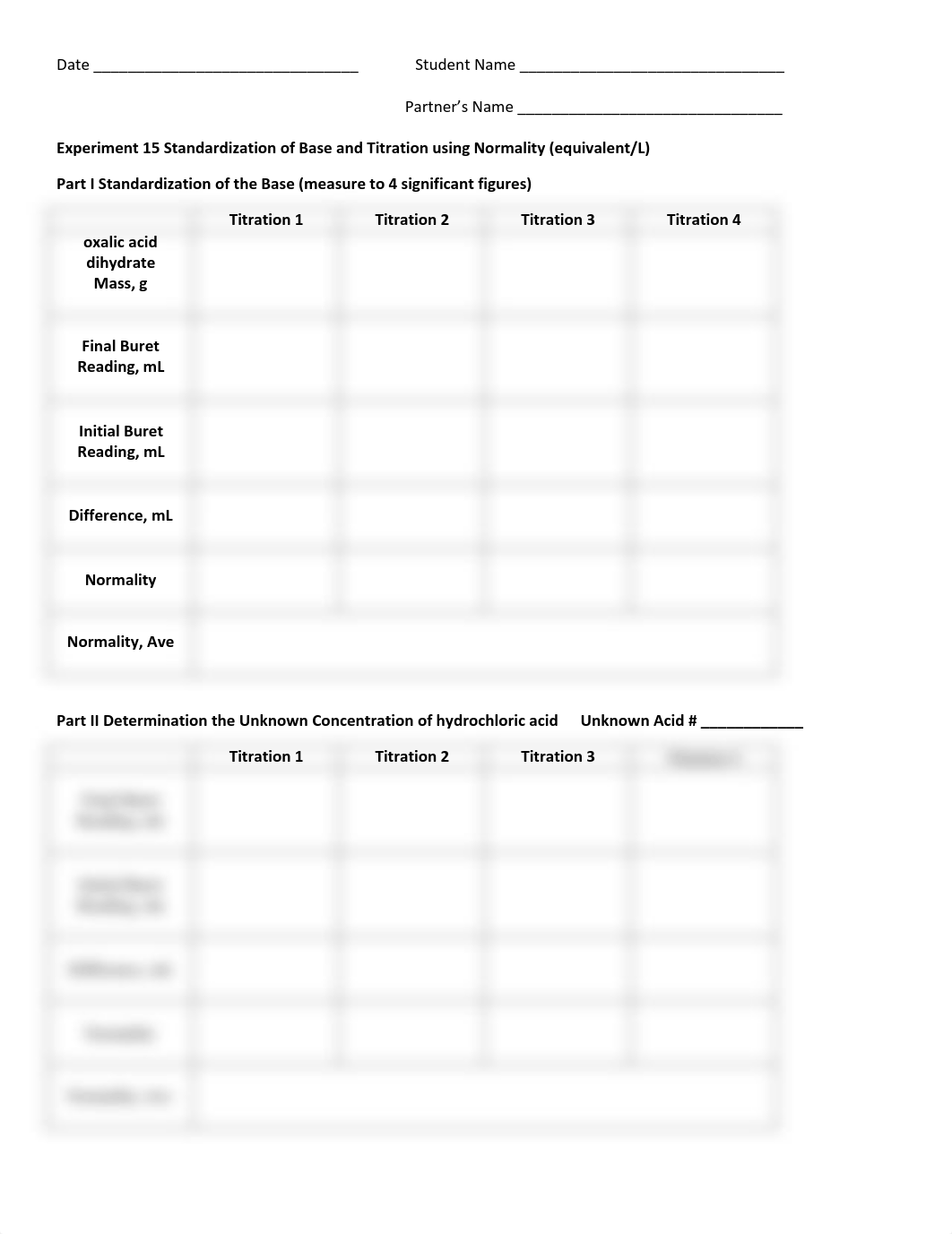 Experiment 15 Standardization of Base and Titration using Normality Lab Report.pdf_dq6uxsar7p8_page1