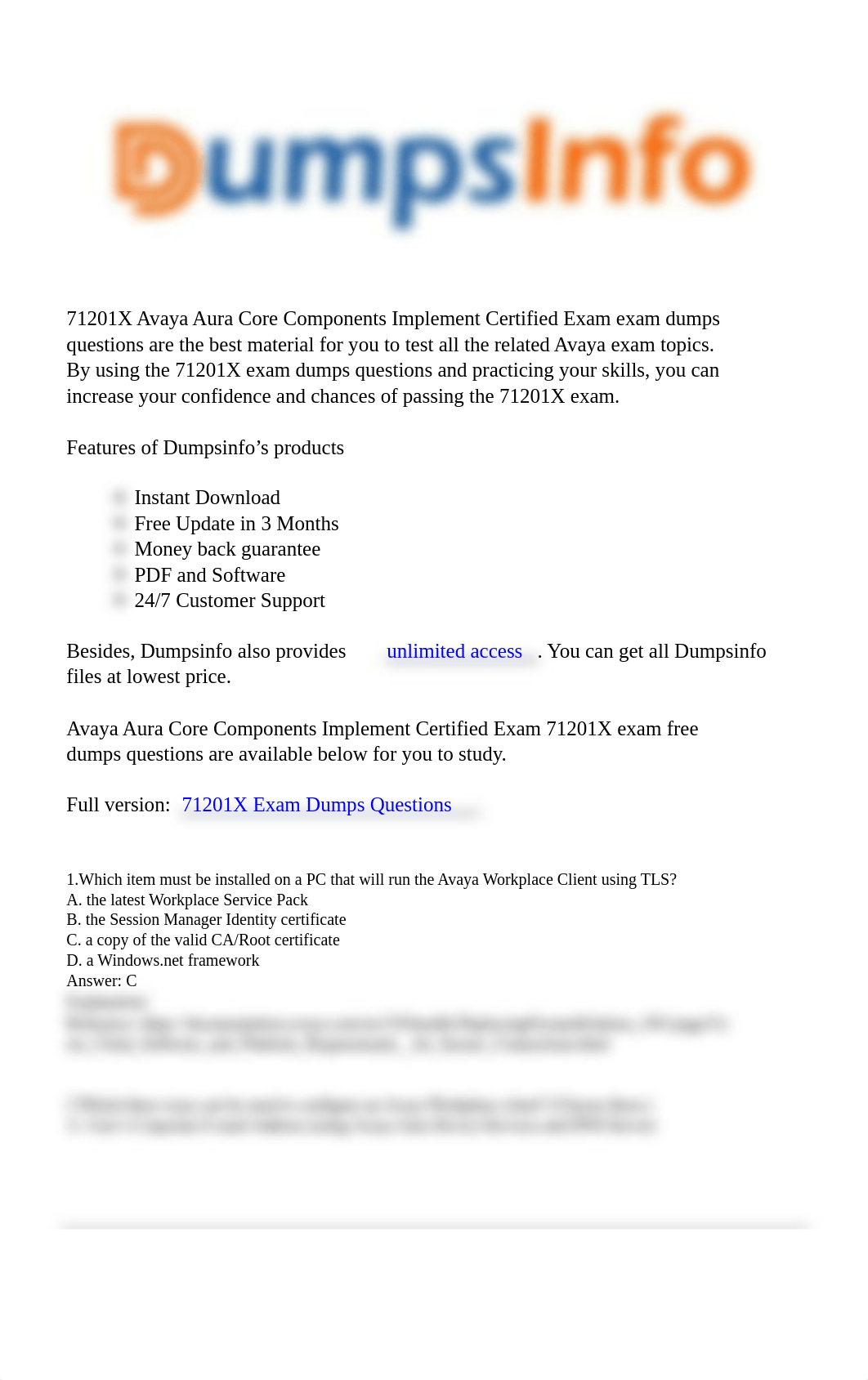 Avaya ACIS 71201X Exam Dumps.pdf_dq7746ko788_page1