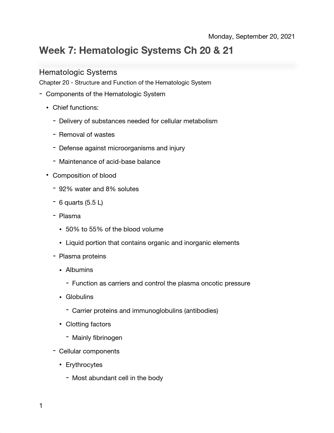 Patho-Week 7- Hematologic Systems Ch 20 & 21 .pdf_dq7cdfpfldh_page1